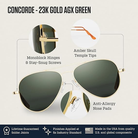 Sunglasses for Men and Women – Non-Polarized & Polarized Aviator Sunglasses Made to Last